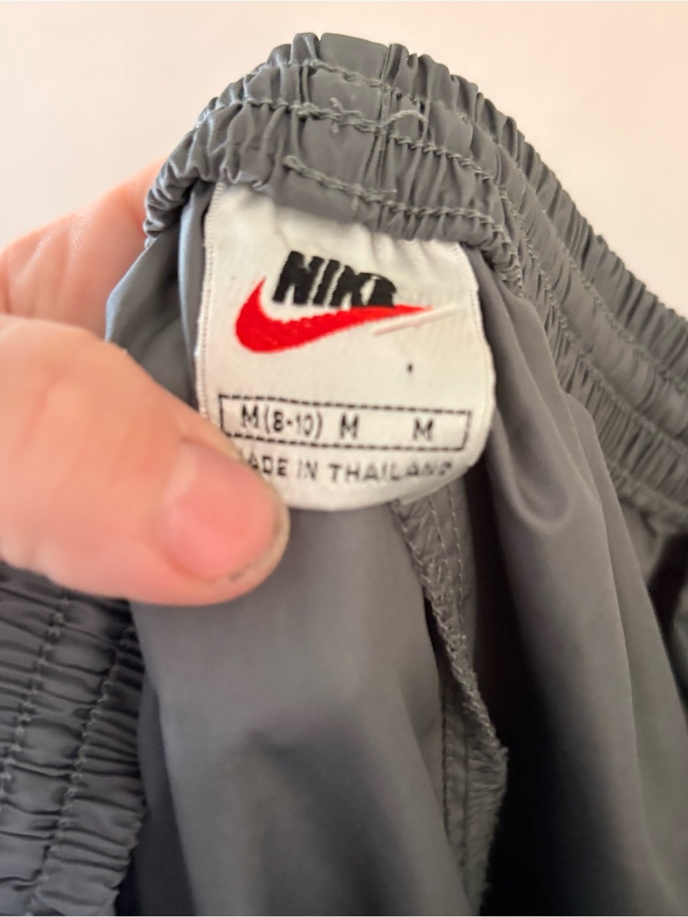 Vintage Nike Track Pants Grey Blue Nike-FIT Windbreaker Joggers Size M - Picture 6 of 6
